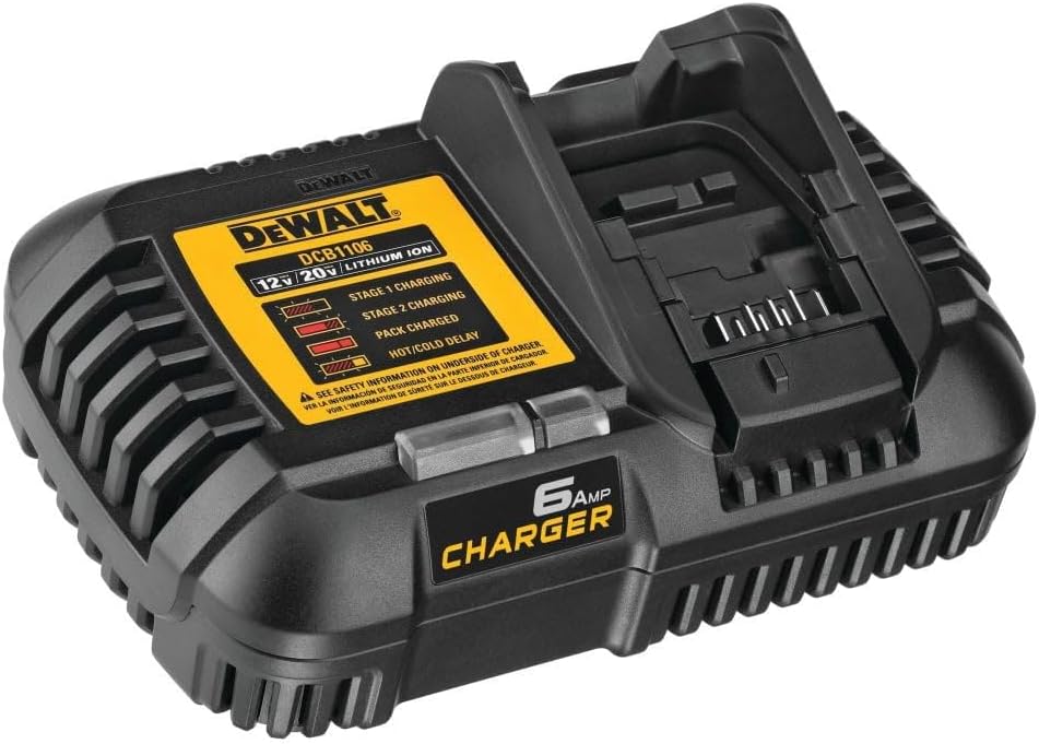 DEWALT 12V MAX 20V MAX FLEXVOLT 6 Amp Charger for All Batteries
