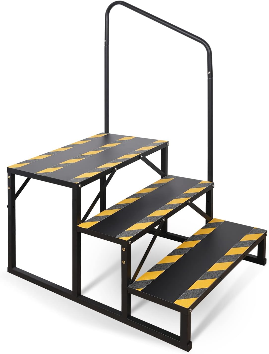 3 Step RV Stairs with Handrail for Safe Outdoor Access