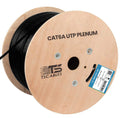 Cat6A Plenum Ethernet Cable 1000ft - 750MHz, 23AWG Solid Copper
