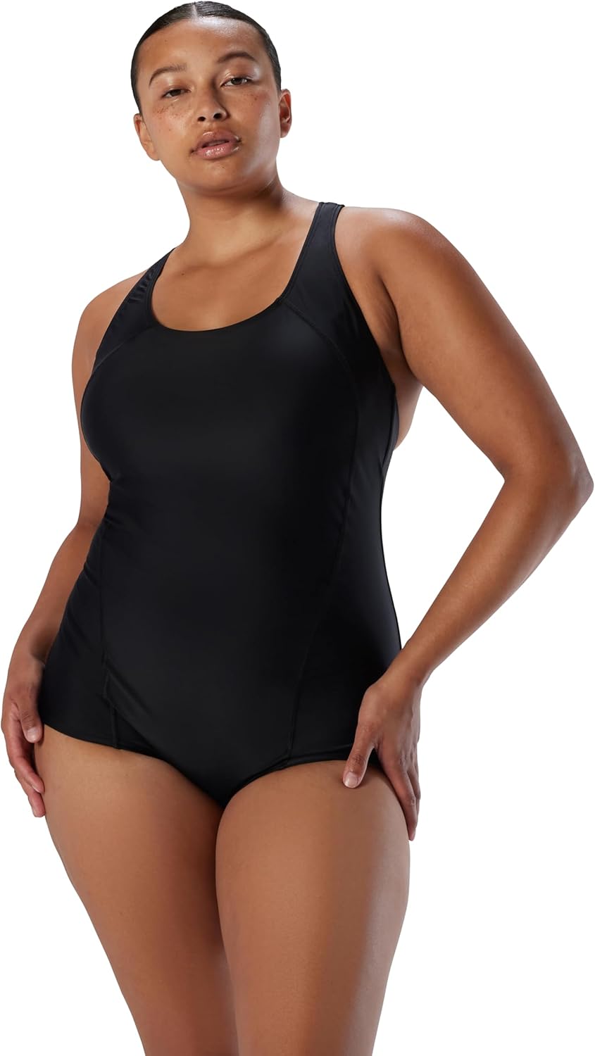 Speedo Women's One Piece PowerFlex Swimsuit with Ultraback Design