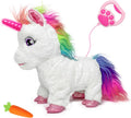 Walking Unicorn Toy with Remote Control Leash - Light-Up Horn