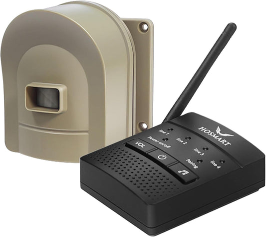 1/2 Mile Wireless Driveway Alarm System for Outdoor Security