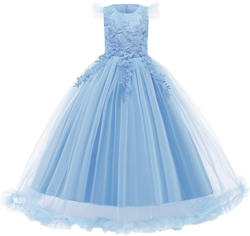 Flower Girls Maxi Dress for Weddings and Special Occasions