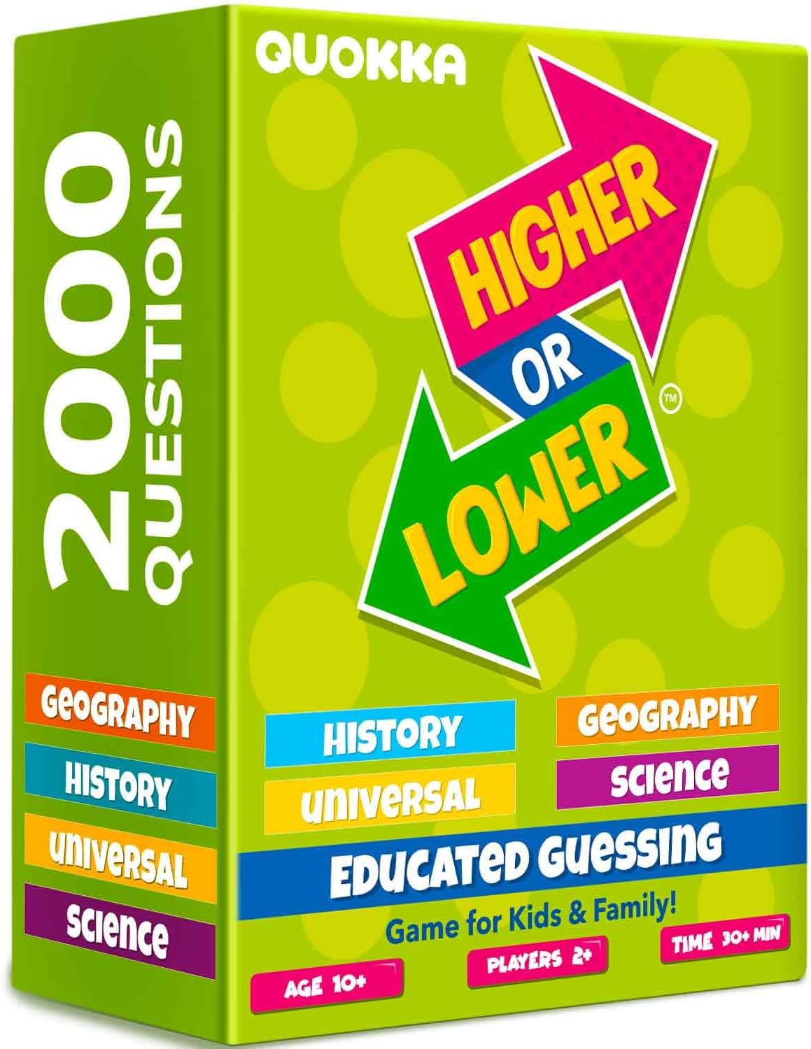 QUOKKA Trivia Board Games for Kids and Adults - Fun Family Game