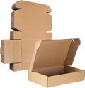 Qilery 200 Pcs Shipping Boxes 9 x 6 x 2 in - Value Pack for Small