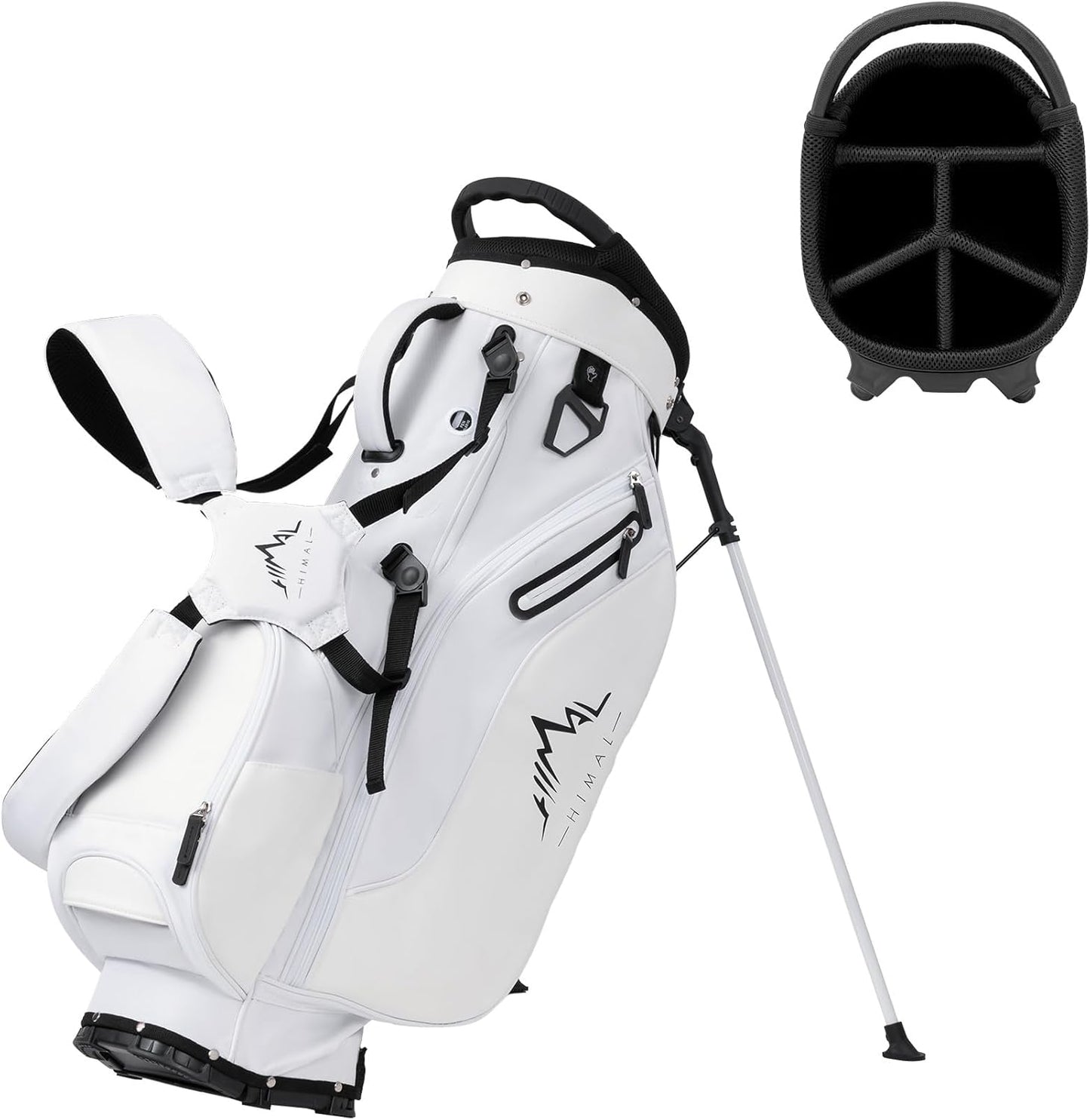 Lightweight Golf Stand Bag with 5 Way Full-Length Dividers