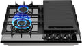 Gasland 24 in Gas Cooktop with Griddle 4 Burners - Powerful Compact