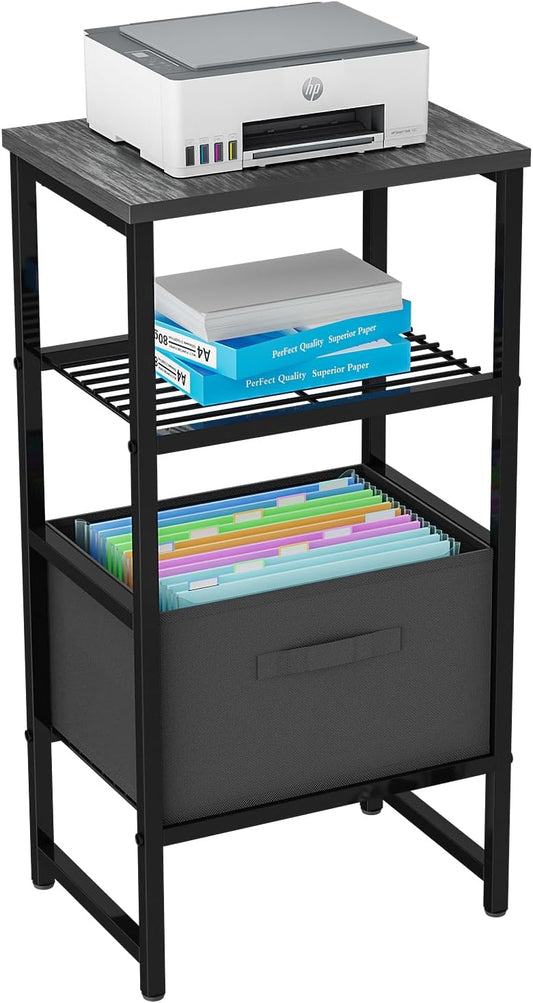 Industrial Printer Stand - Space-Saving Storage Solution