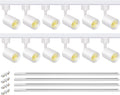 VANoopee 12-Light LED Track Lighting Kit with 13FT H Track - Dimmable