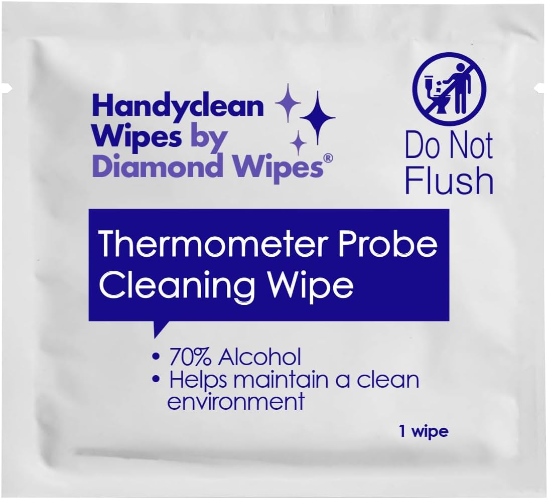 HandyClean Thermometer Cleaning Wipes for Safe Hygiene Use