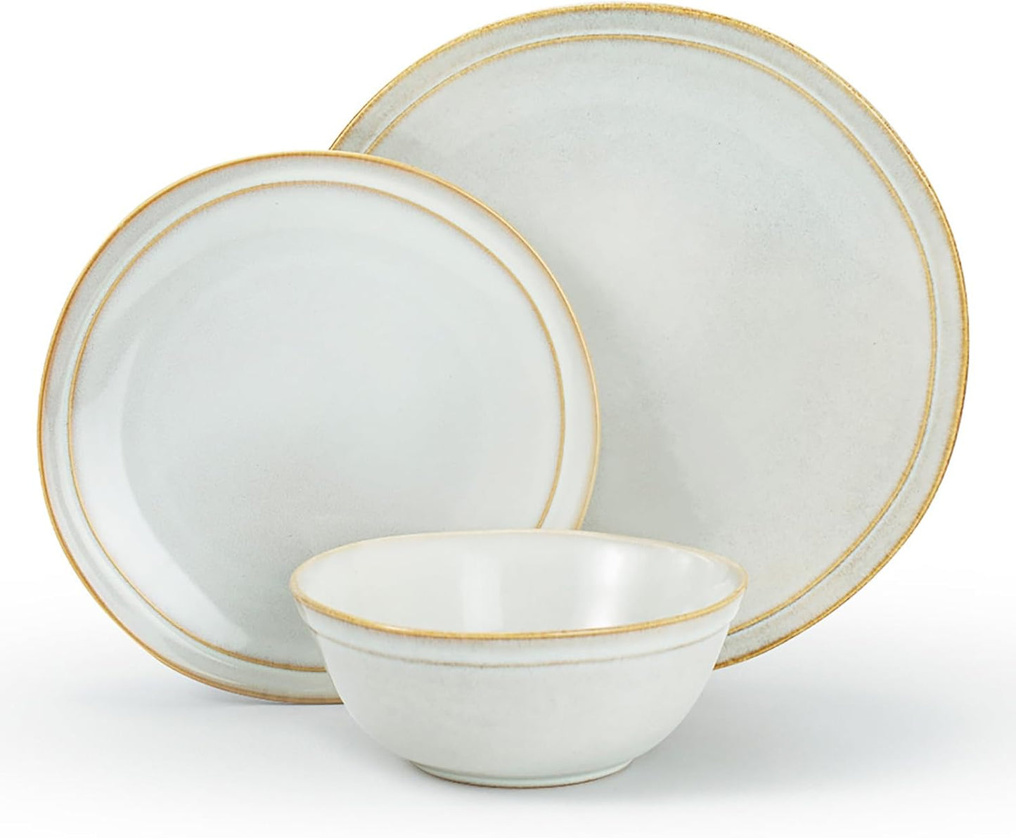 Famiware Aegean Dinnerware Set for 6 - 18-Piece Stoneware Set