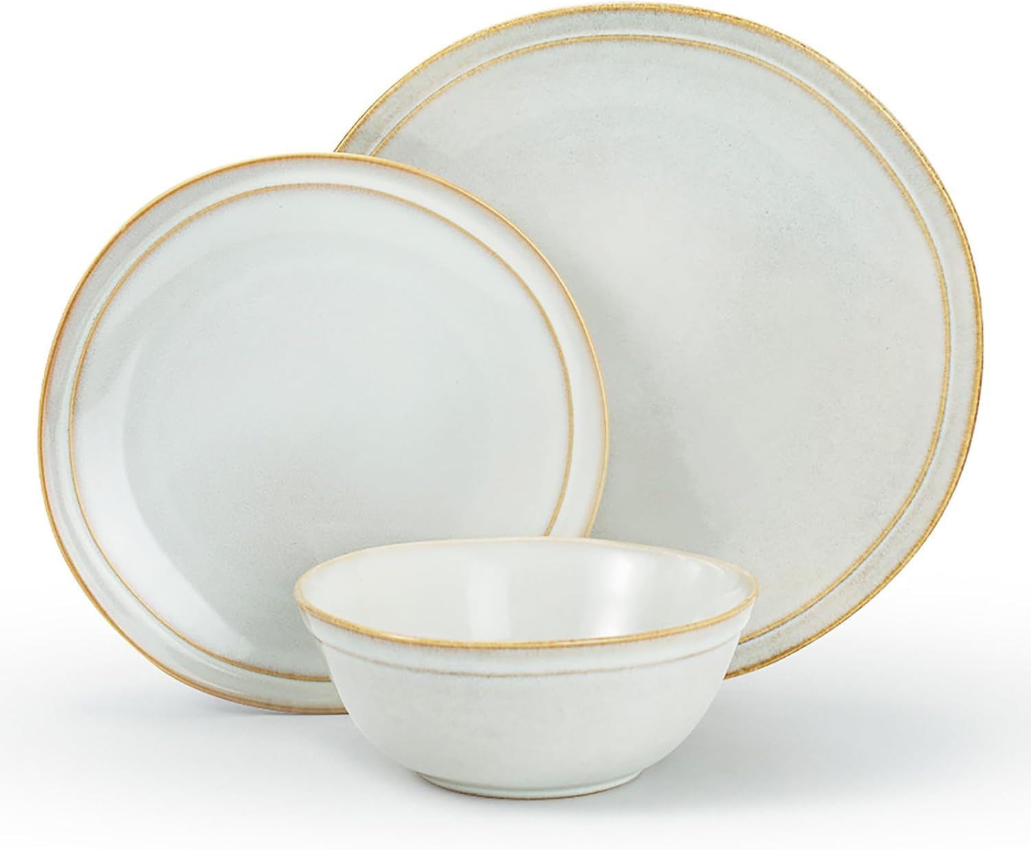 Famiware Aegean Dinnerware Set for 6 - 18-Piece Stoneware Set
