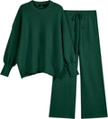 LILLUSORY Women 2 Piece Oversized Knit Sweatsuit Set - Cozy