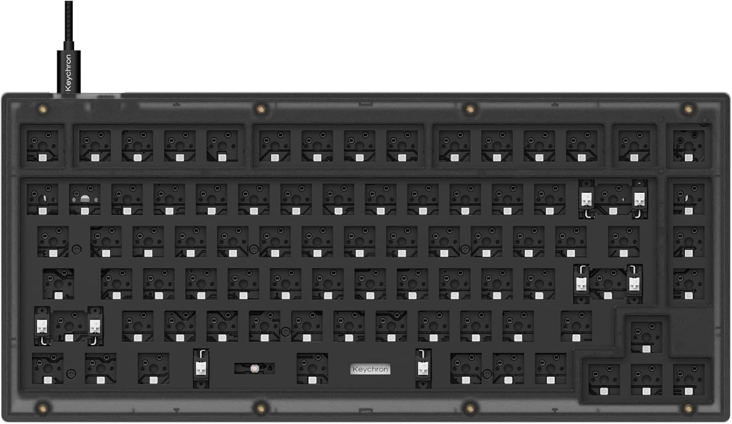 Keychron V1 Wired Custom Mechanical Keyboard for Gamers