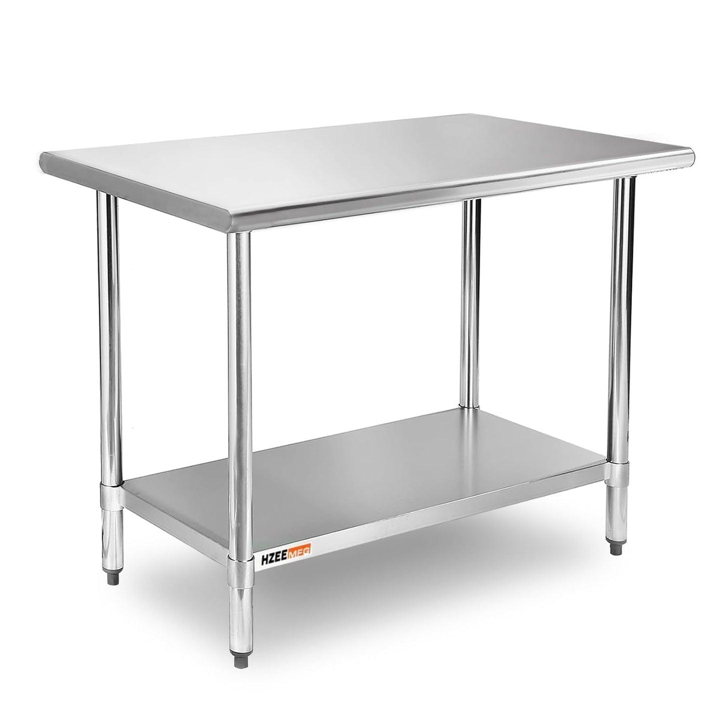 Stainless Steel Table for Prep & Work 24 x 36 inches, Heavy Duty