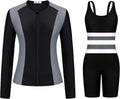 3 Piece Rash Guard Swimsuit for Women - UPF 50+ Protection