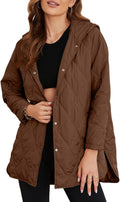 EVALESS Long Quilted Jacket for Women 2025 - Lightweight Warm Coat It
