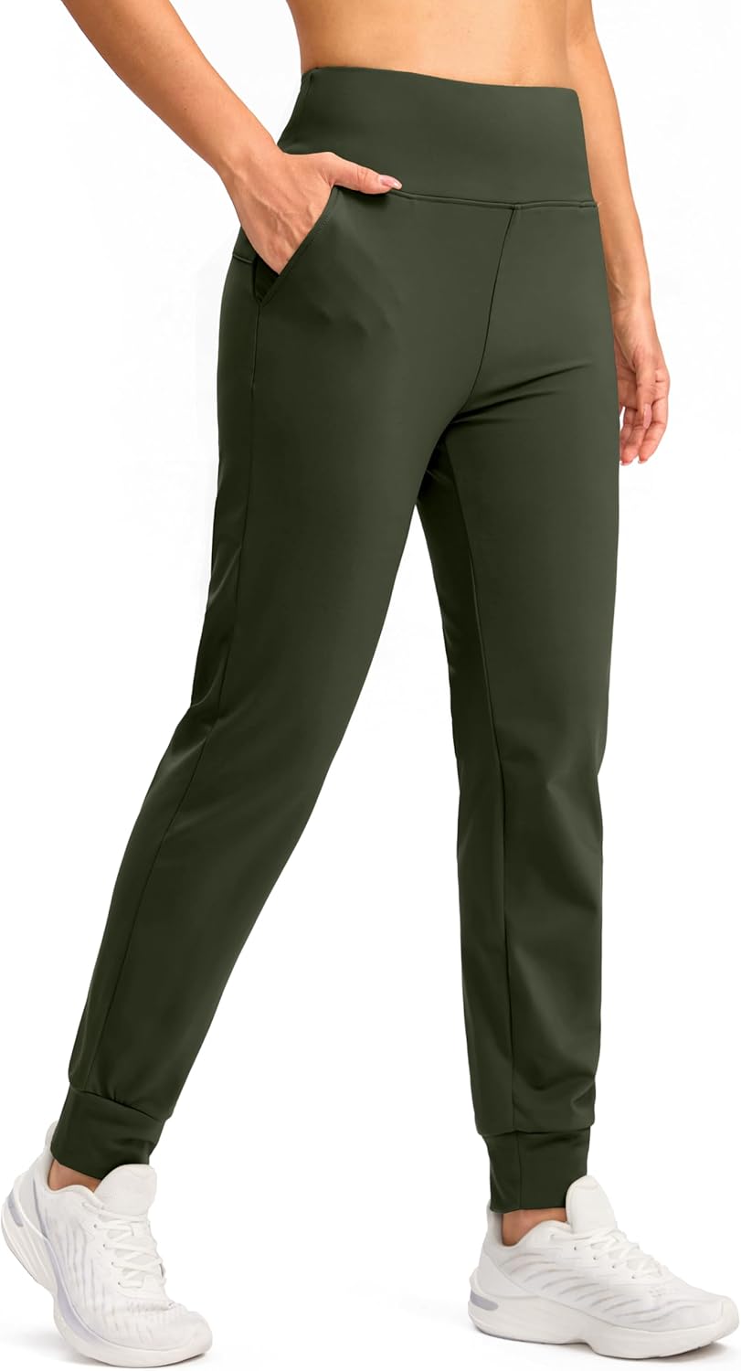 SANTINY Women's Fleece Lined Joggers for Winter Activities