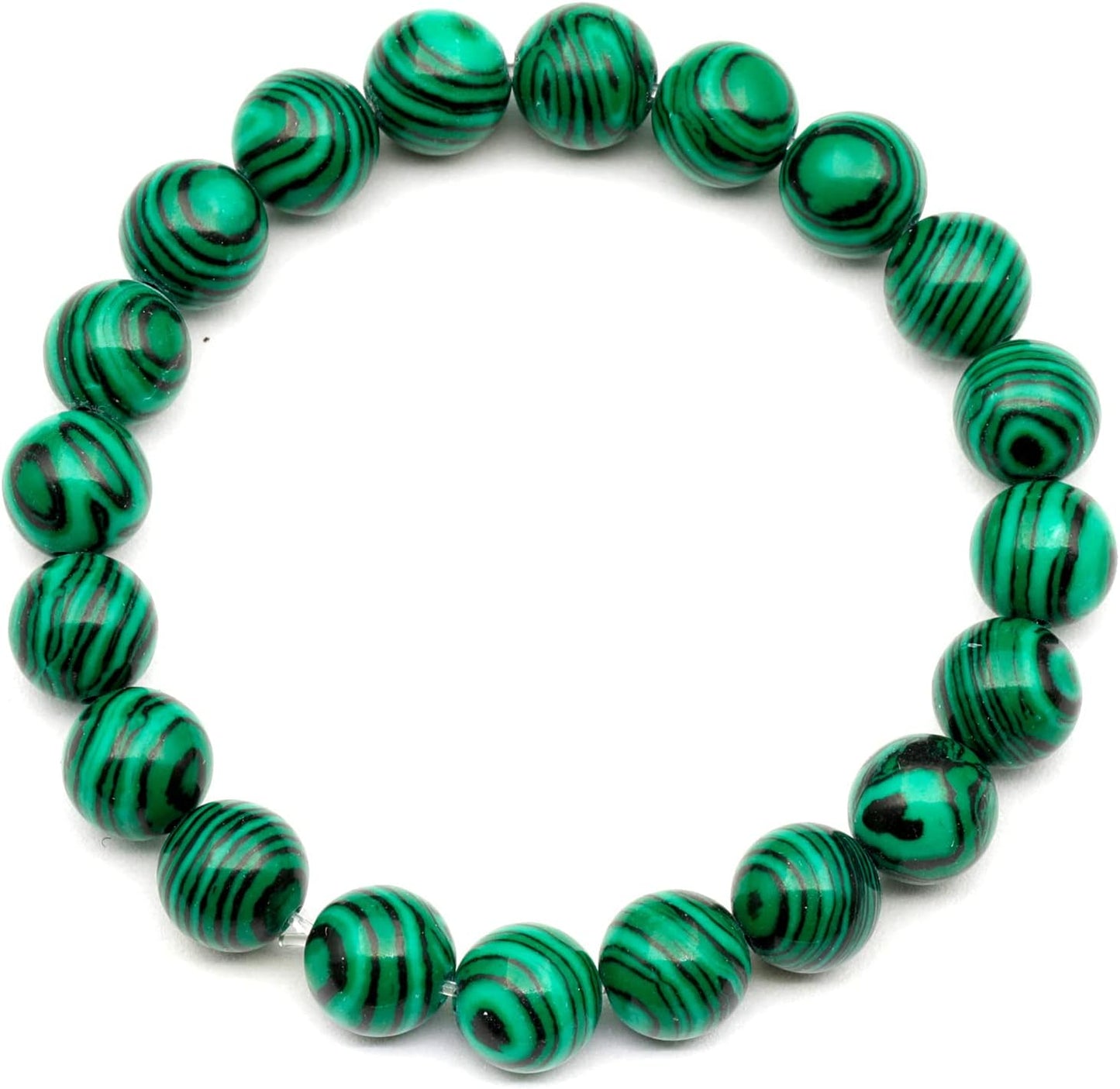 Natural Fluorite Beaded Stretchy Bracelet for Healing and Style