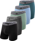 BAMBOO COOL Men's Ultra ComfortSoft Boxer Briefs - Breathable Fit fly