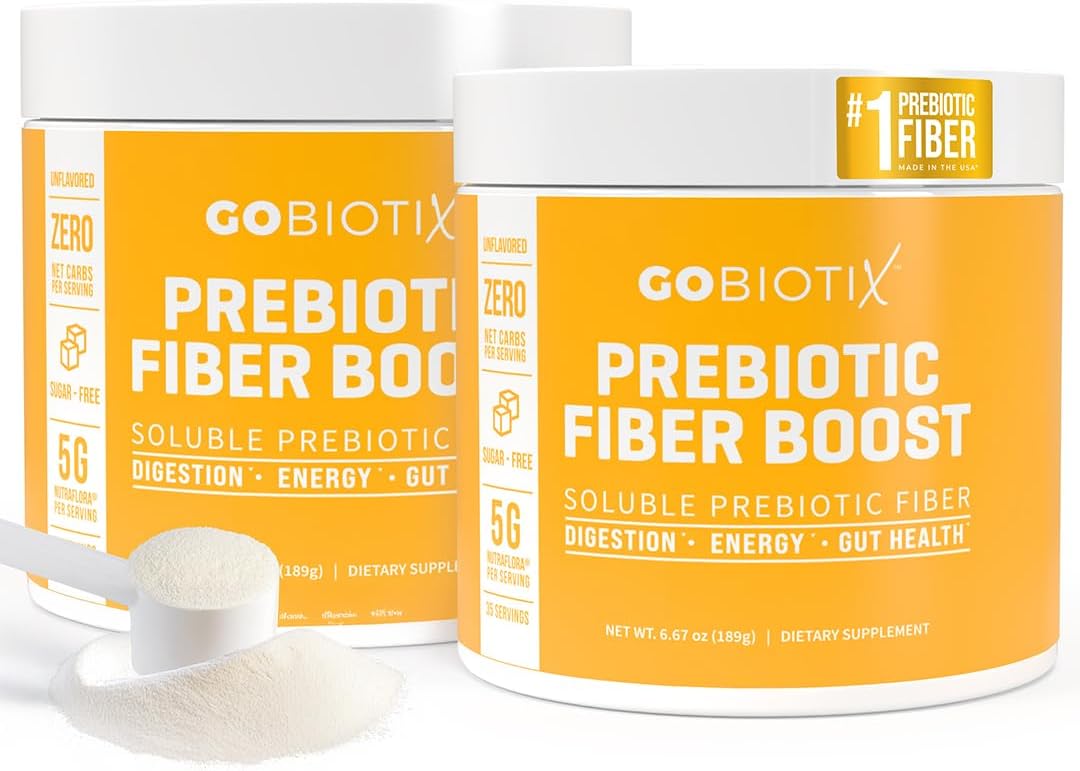 GoBiotix Prebiotic Fiber Supplement Powder for Digestive Health