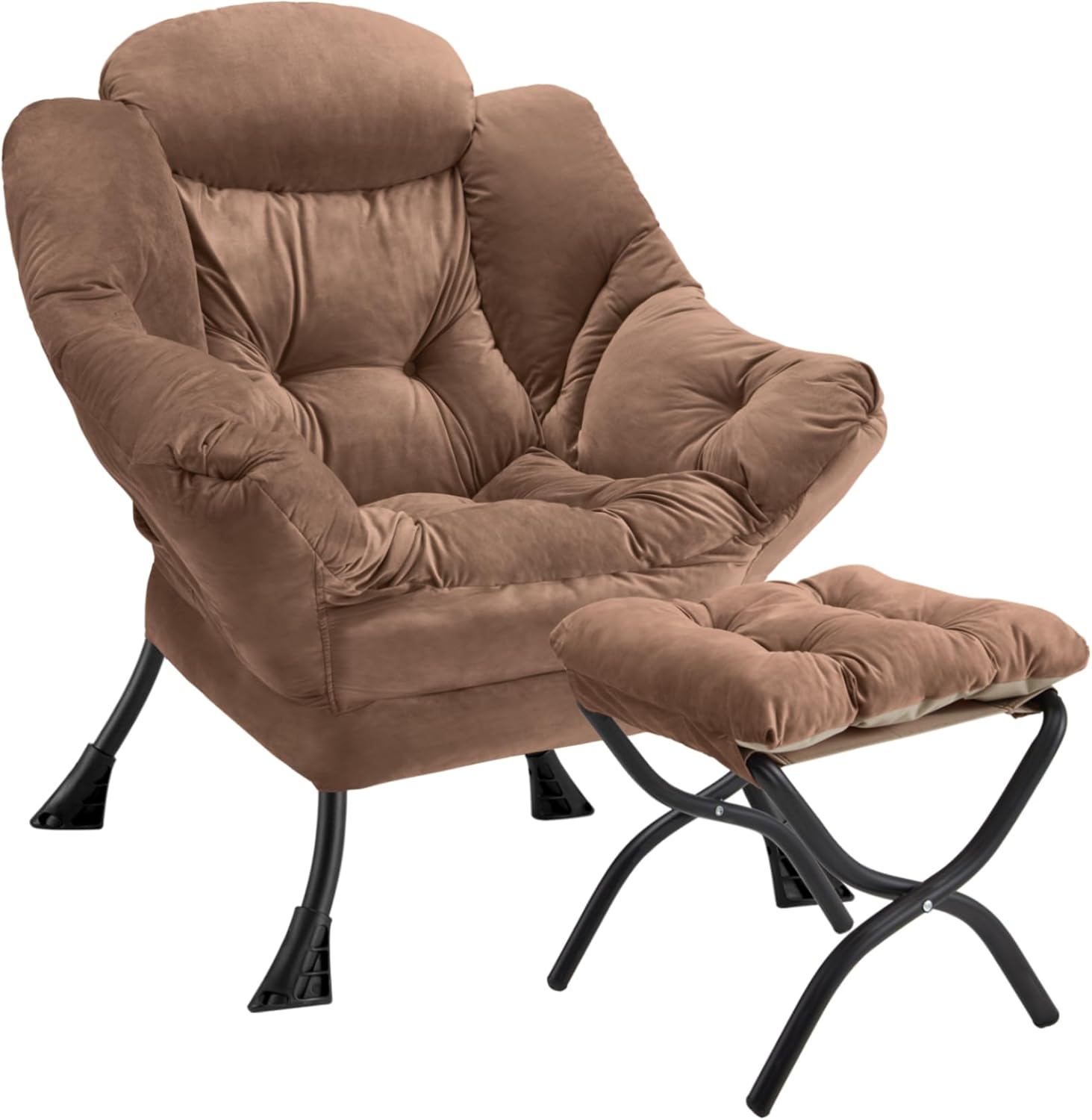 Lazy Chair with Folding Ottoman for Modern Living Spaces
