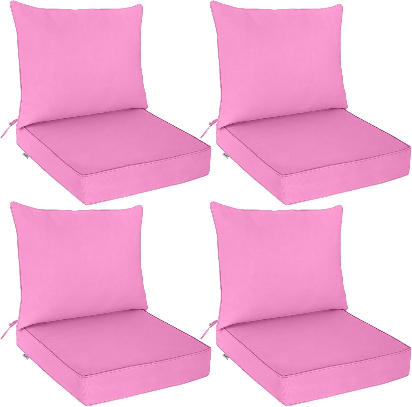 EAGLE PEAK Outdoor Deep Seat Patio Cushion Set for Comfort