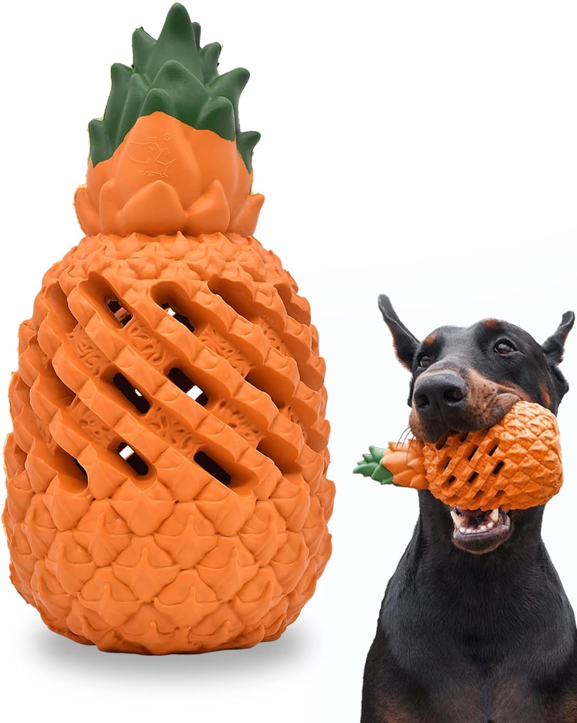 PETOPIA Indestructible Pineapple Chew Toy for Large Dogs