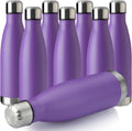 MEWAY 17oz Sport Water Bottle 8 Pack - Vacuum Insulated, Leak-Proof