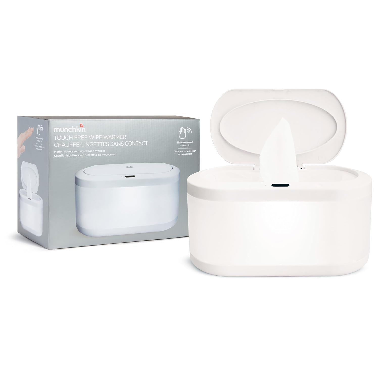 Touch-Free Baby Wipe Warmer - Nightlight, Motion Sensor