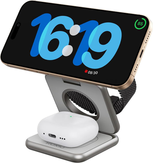 Foldable 3 in 1 Charging Station for Apple Devices - X40