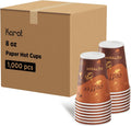 Karat 8oz Paper Hot Coffee Cups [1000 ct] - Leak Resistant for Cafes