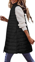 Long Vest for Women Sleeveless Quilted Puffer Vest - Warm Lightweight