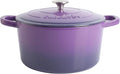 Lavender Purple 7-Quart Enameled Cast Iron Dutch Oven - Durable Heat
