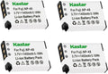 Kastar FNP48 Battery 4-Pack Replacement for Fujifilm NP-48 - Long Life