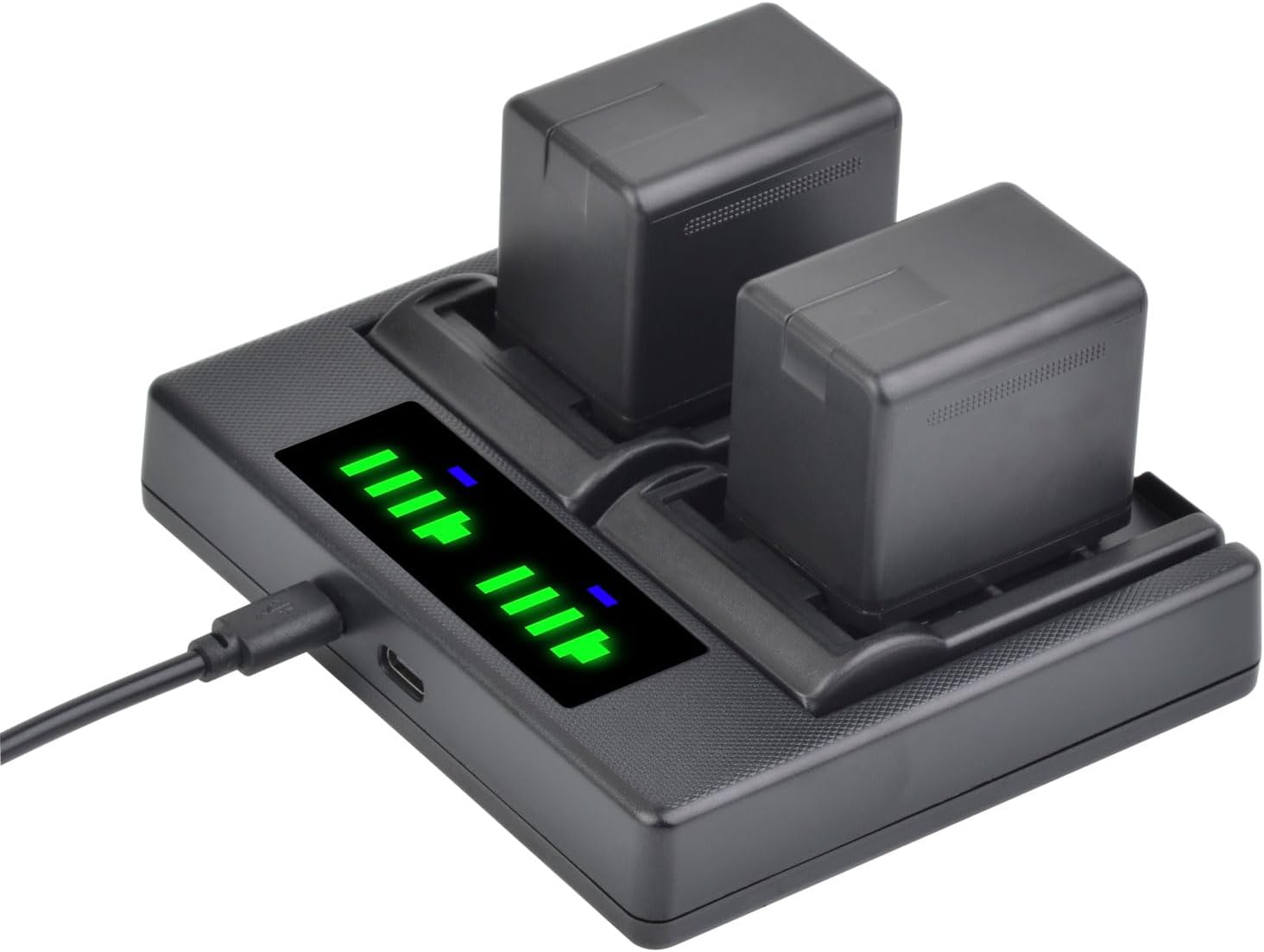 High Capacity VW-VBT380 VW-VBT190 Battery Dual USB Charger Set