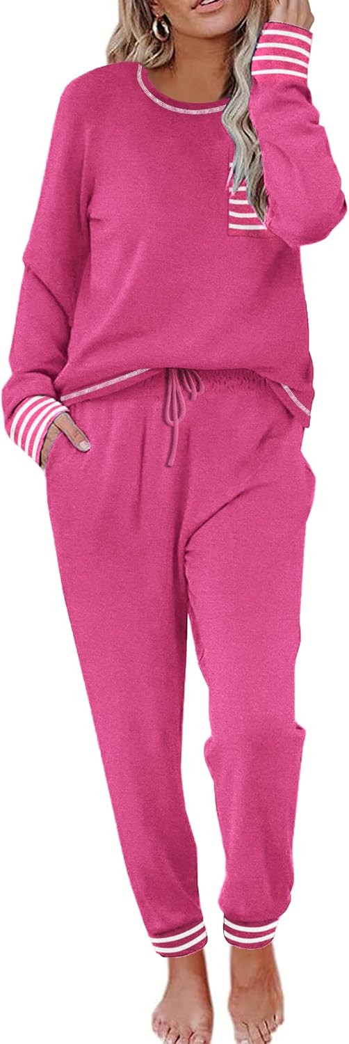 Ekouaer Pajamas Women's Long Sleeve Pj Set for Ultimate Comfort