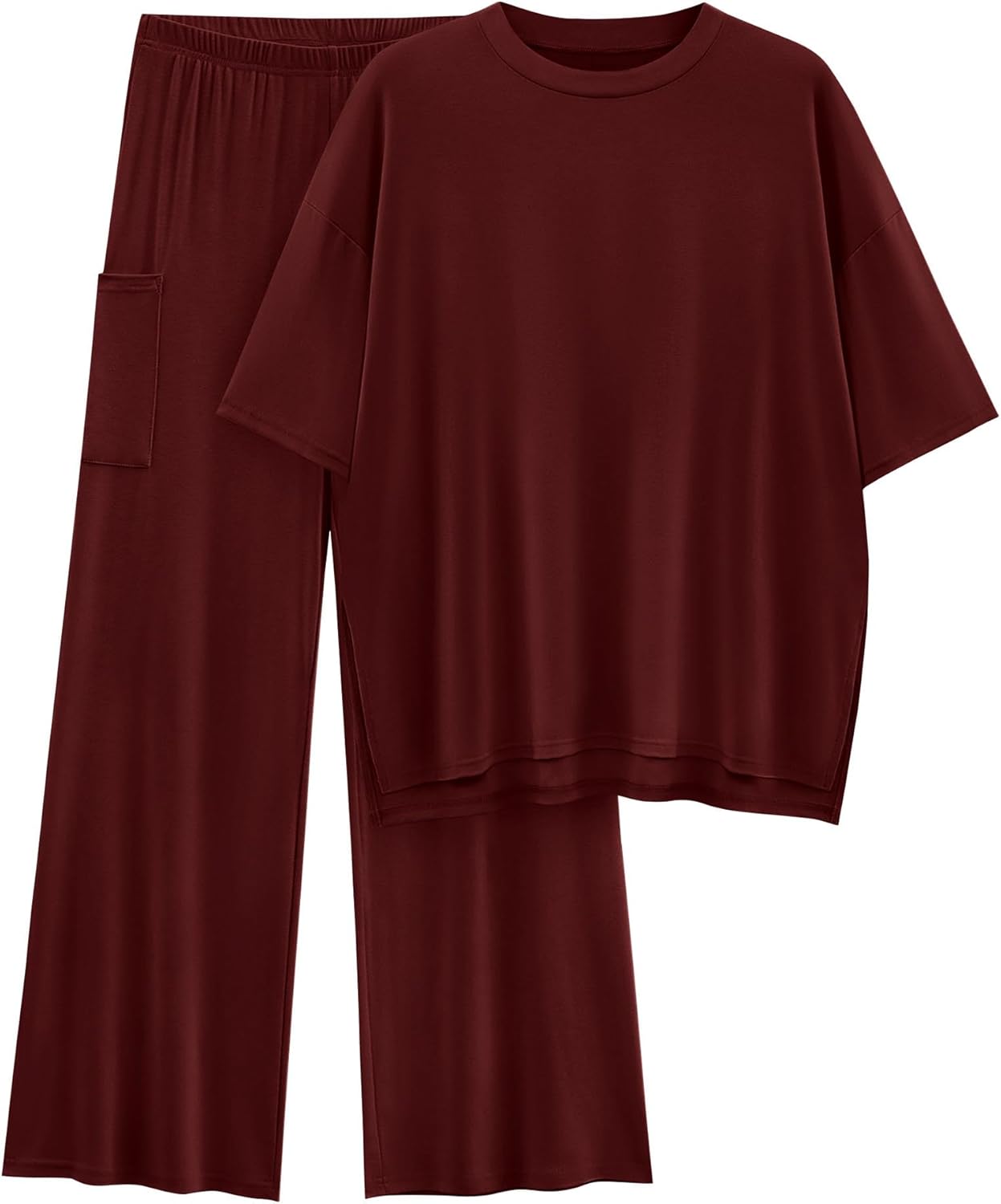 KIRUNDO Womens 2 Piece Outfits for Summer Casual Comfort