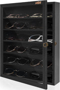 Glasses Organizer Case - Wall-Mount Sunglasses Display and Storage