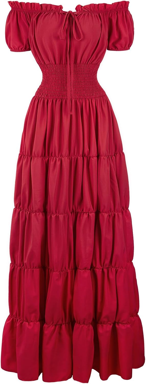 Renaissance Costume Women Medieval Chemise Dress for Events
