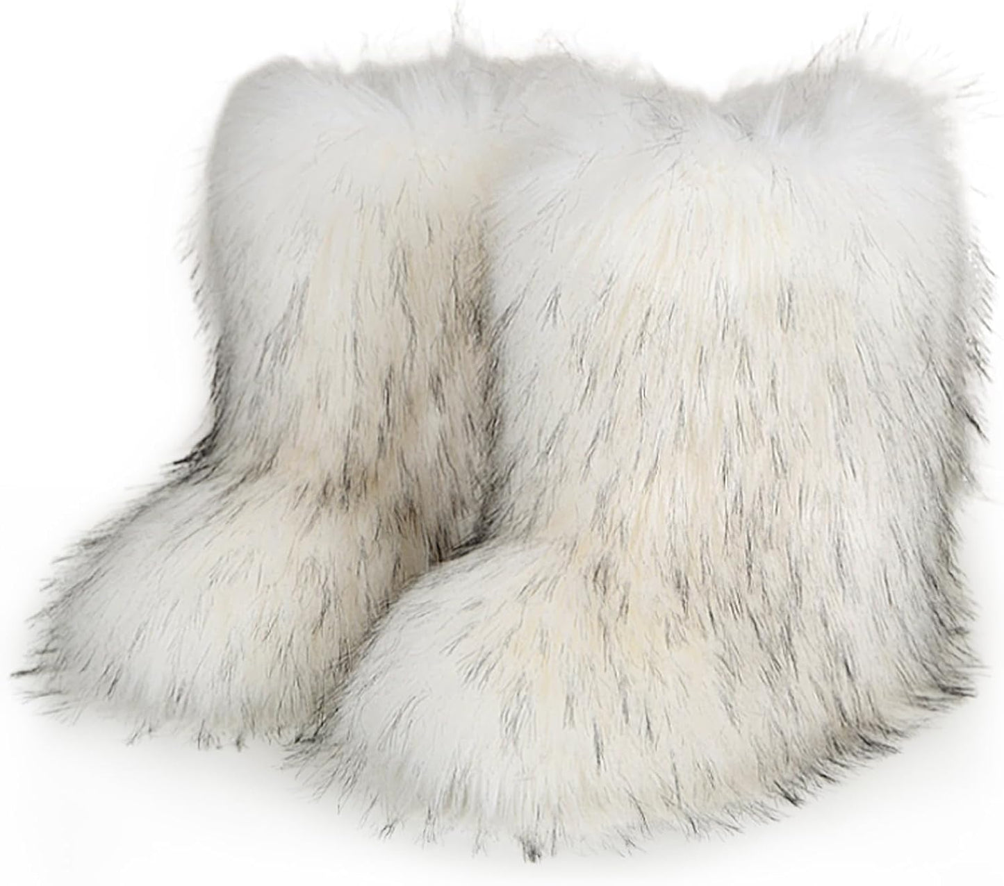 Faux Fur Boots for Women - Stylish Mid-Calf Snow Boot Design