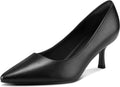 mysoft Kitten Heels for Women Low Heel Pumps 2 In Closed Toe add