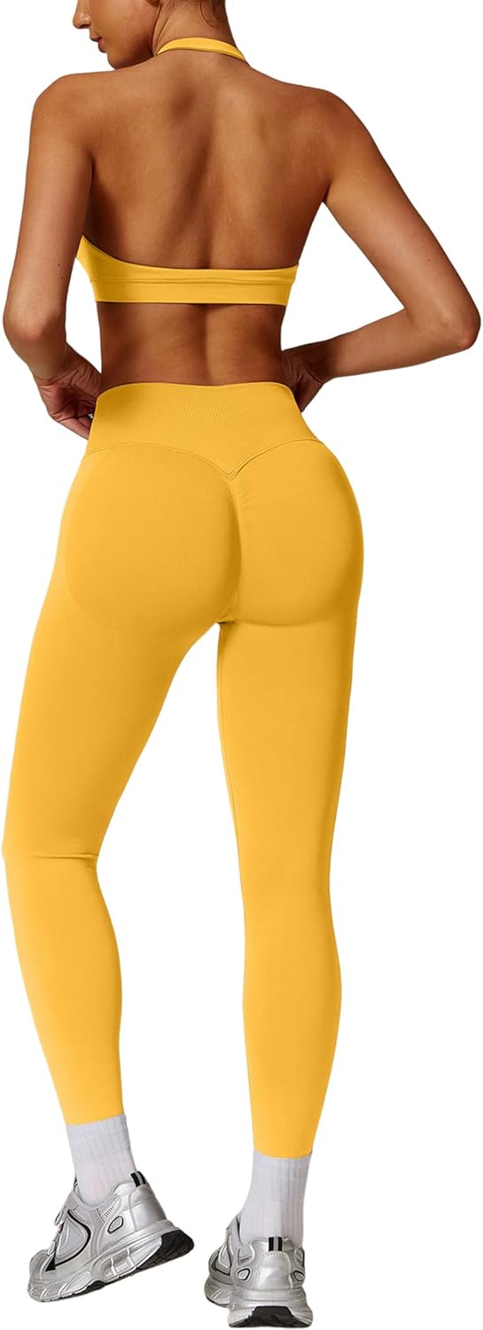 ABOCIW Workout Sets for Women with Scrunch Butt Lifting Leggings