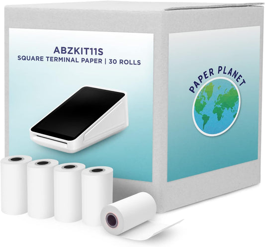 Square Terminal Thermal Paper: 30 Rolls for Crisp Receipts