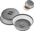 2 Pack Splatter Proof Mic Cover Set, 10.5 Round, Grip Handle, Dishwasher Safe, COVLUROTO