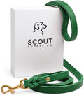 Classic Leather Dog Leash 4.5 ft - Heavy Duty Full Grain Leather