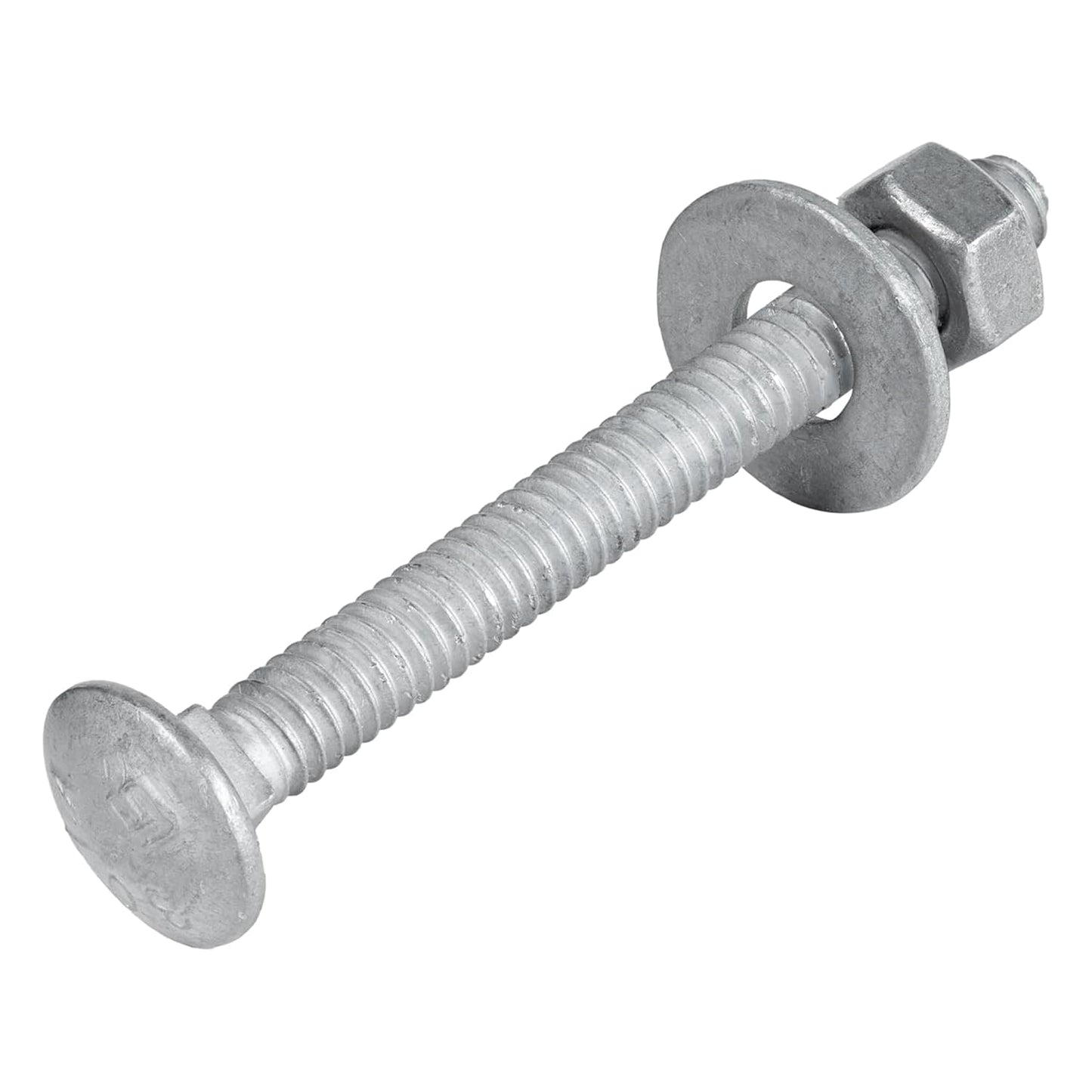 1/4in x 2-1/2in Galvanized Carriage Bolt Kit for Heavy Duty Use