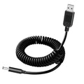 Baby Car Camera Cable USB 5V to DC5521 Power Spring Adapter - Long