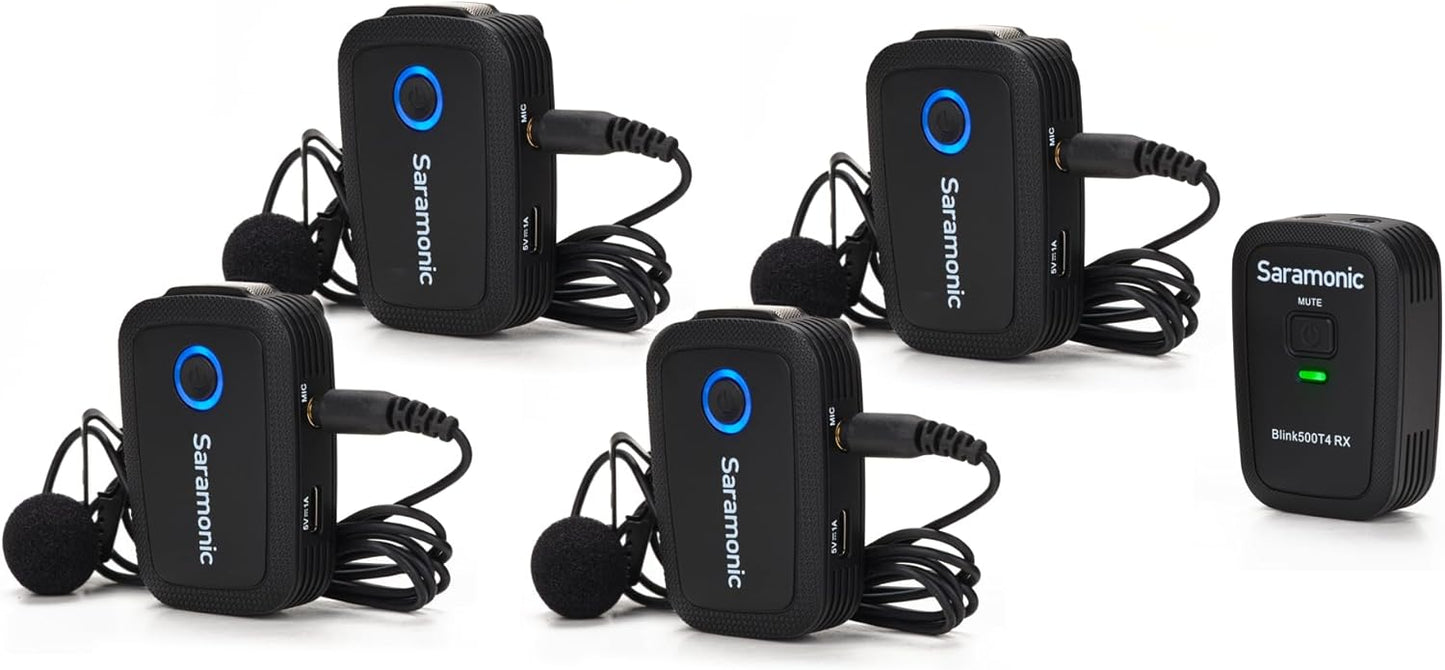 Saramonic Blink 500 T4 Wireless Lavalier Mic System for 4 Users