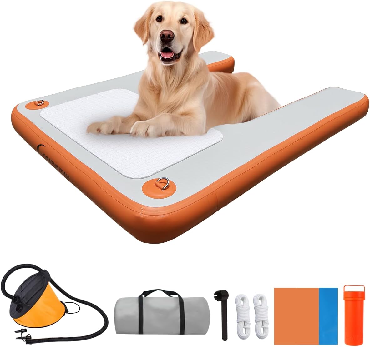 Inflatable Dock for Dogs - Safe Pet Ramp for Water Fun